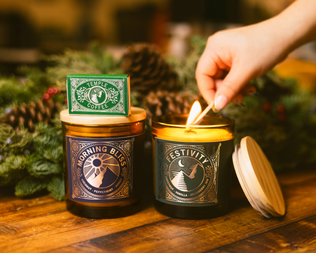 Festivity 2024 candle collection with matchbox
